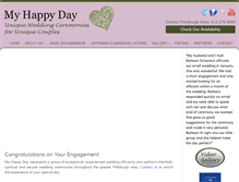 Tablet Screenshot of myhappyday.net